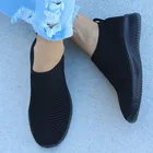 Кроссовки женские без шнуровки, повседневная легкая Вулканизированная подошва, спортивные носки, белые