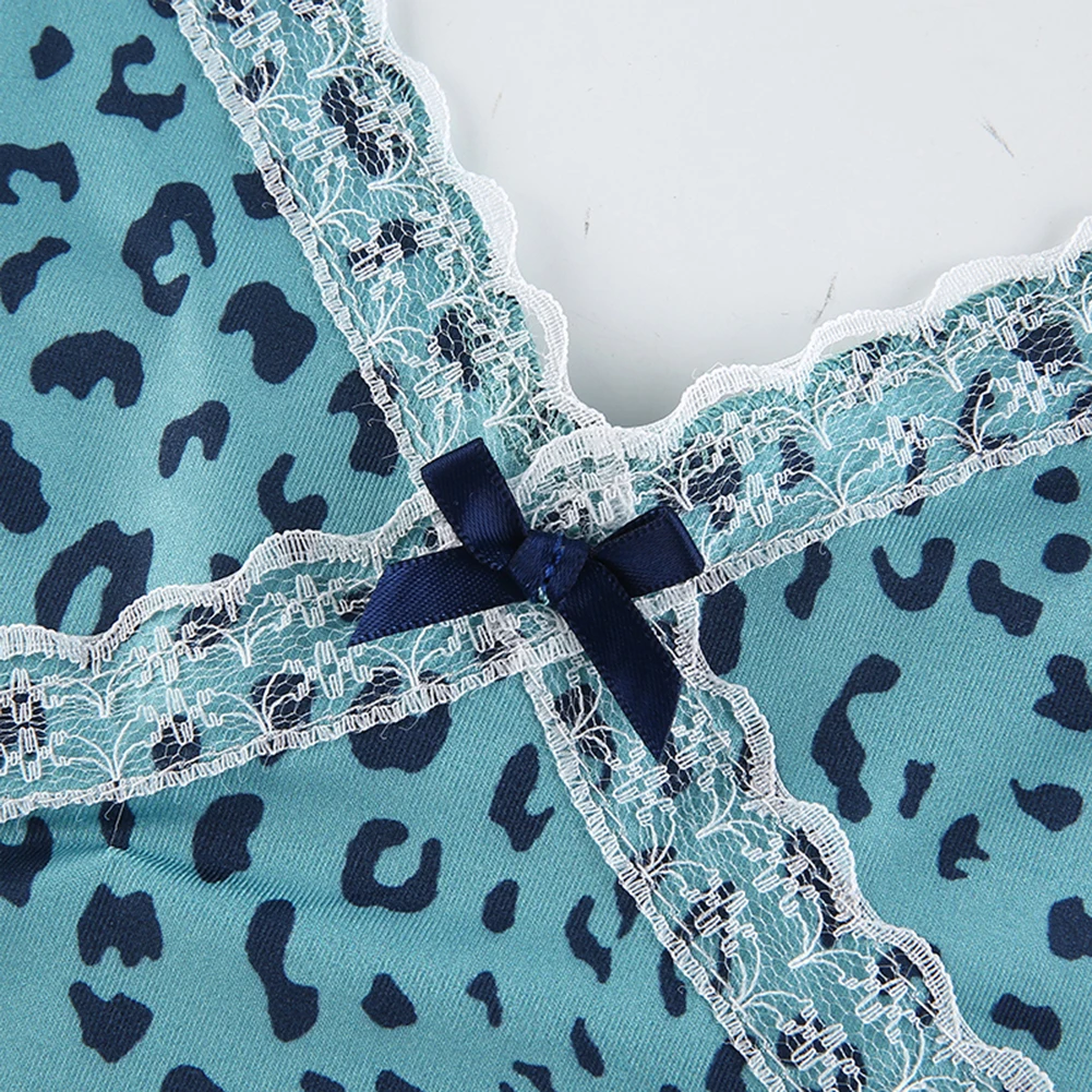 Женский укороченный топ на бретелях-спагетти с V-образным вырезом и кружевом Y2K