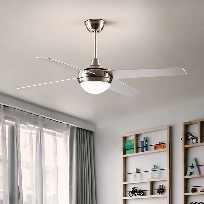 Современные потолочные вентиляторы с хромовым пультом ДУ для столовой домашний