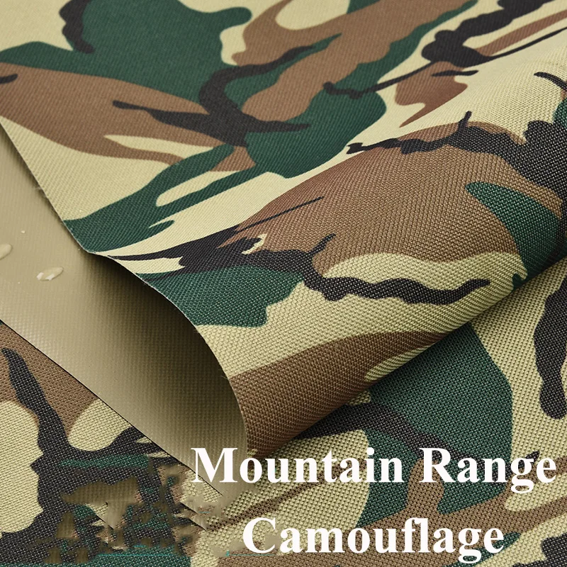 mountain range Meetee 50/100x150 см утолщенный 600d ткань Оксфорд водонепроницаемый непромокаемый камуфляж холст для палатки плащ открытый рюкзак - Цвет: mountain range
