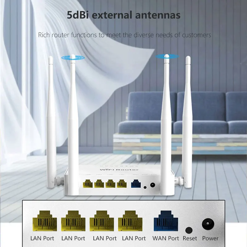300 Мбит/с vpn wifi роутер ретранслятор 5dBi антенны Поддержка omni II / openWRT для 4G USB модем