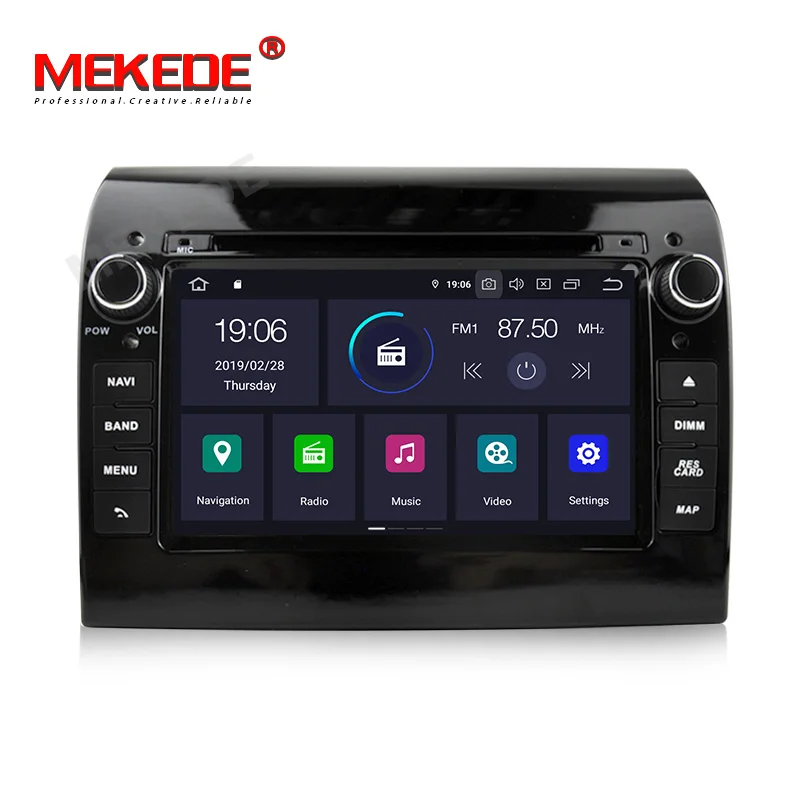 " Android7.1 Авто Радио автомобильный dvd-плеер gps навигация Мультимедиа Стерео для Fiat Ducato 2008- CITROEN Jumper PEUGEOT Boxer