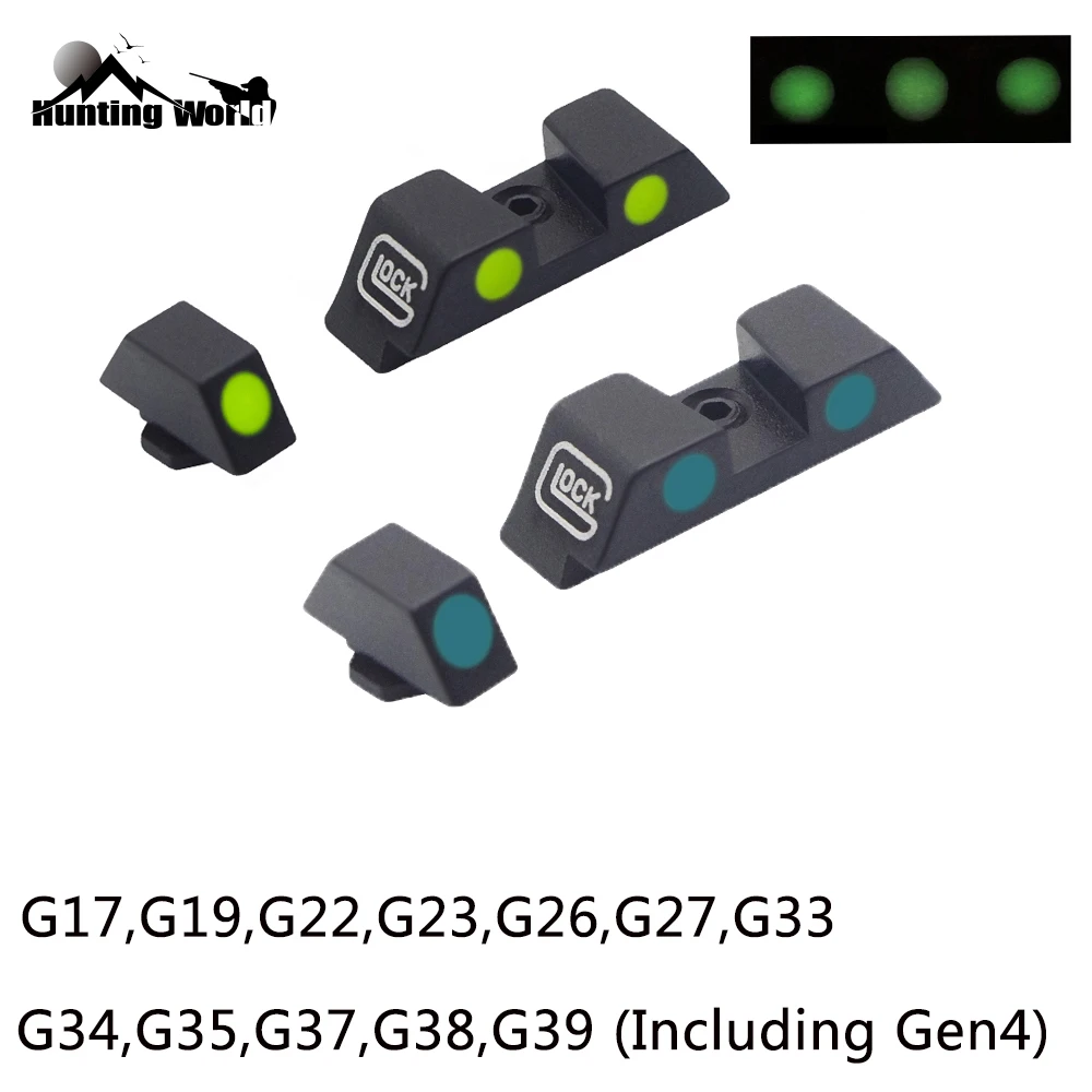 Тактический синий зеленый точечный прицел светящийся передний задний