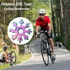 Многофункциональный инструмент 18 в 1, снежинка, карточка, комбинированная Снежинка, отвертка, снежинка, гаечный ключ, инструмент с кольцом для ключей