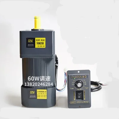 

60W 220V AC Gear Speed Motor / Geared Motor 5IK60RGN-CF Motor + Governor