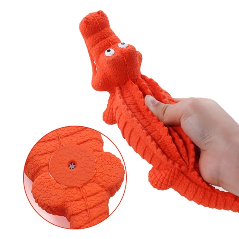 

Pet Dog Toy Rubber Animal Toy Dog Chew Squeaky Noise Cleaning Teeth Toy For Large Breed Durable Chew Training Pet Accesosries