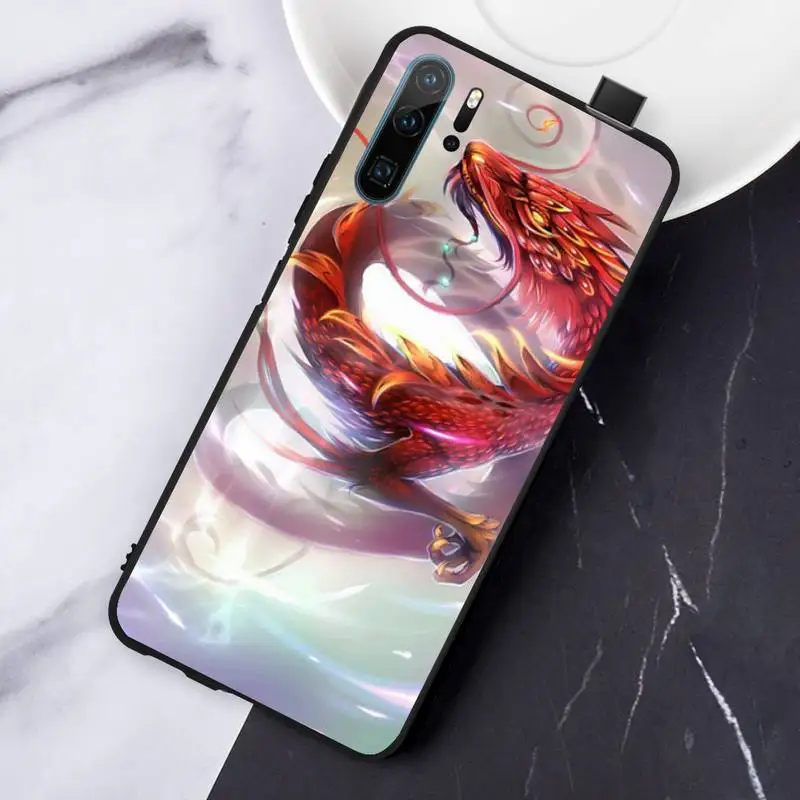 

Chinese Dragon style Fitted Holy Beast Phone Case For Huawei honor Mate P 10 20 30 40 Pro 10i 9 10 20 8 x Lite