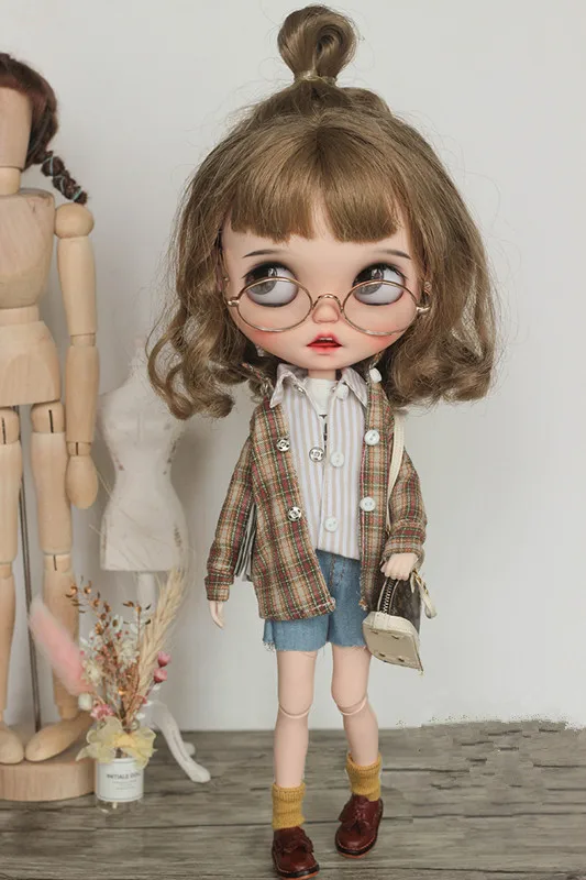 Кукольный костюм Blythes ob24 licca можно носить как кукольный с свободной полосатой