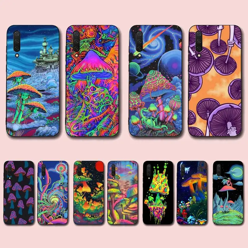 

Weird Trippy Mushroom Psychedelic Art Phone Case for Xiaomi mi 5 6 8 9 10 lite pro SE Mix 2s 3 F1 Max2 3