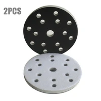 2pcs 6 15 holes sponge interface pad hook loop sanding disc sander backing pads sponge interface pad
