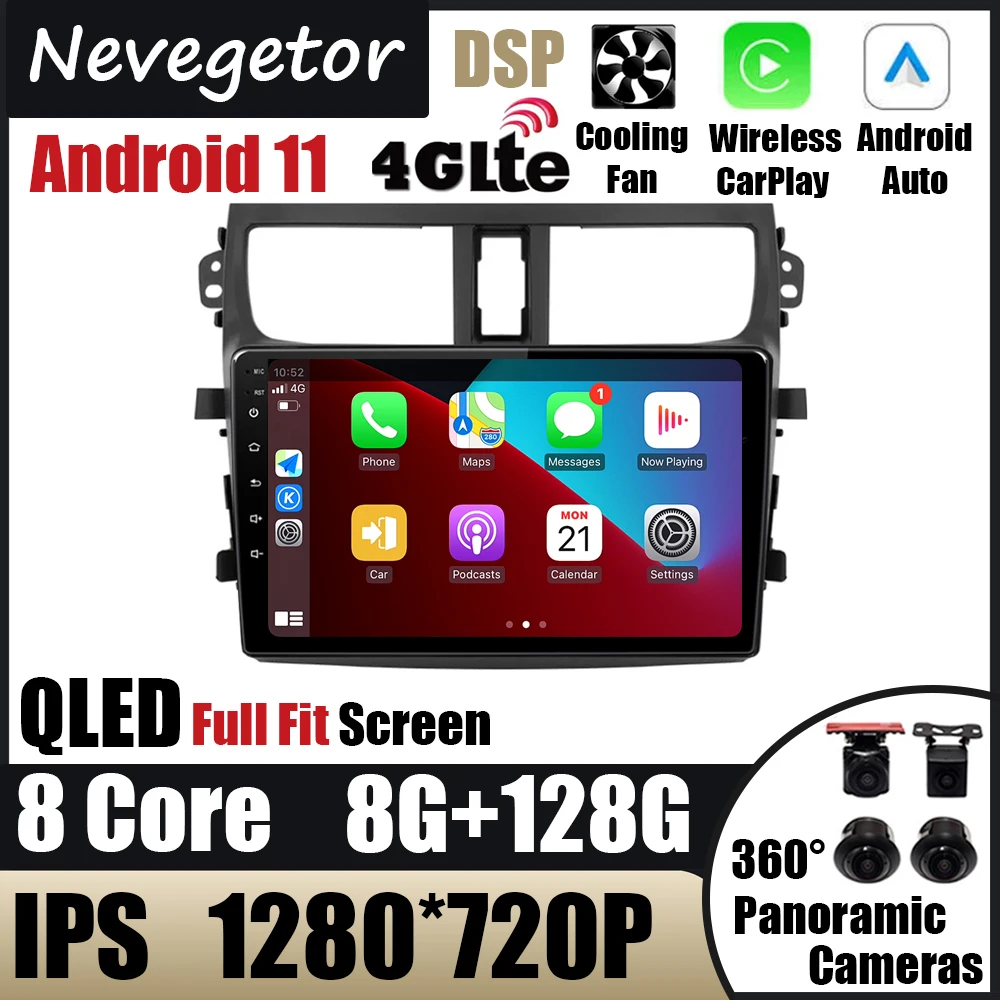 

2din Android 11 Car Radio For Suzuki Celerio 2015-2018 GPS Navigation Car Video Audio Player Stereo Head Unit With 4G QLED WIFI