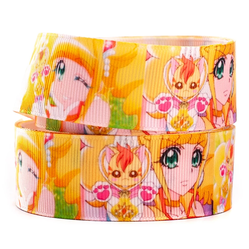 Симпатичная японская корсажная/атласная лента с принтом для девушек 25 мм/38 мм 5