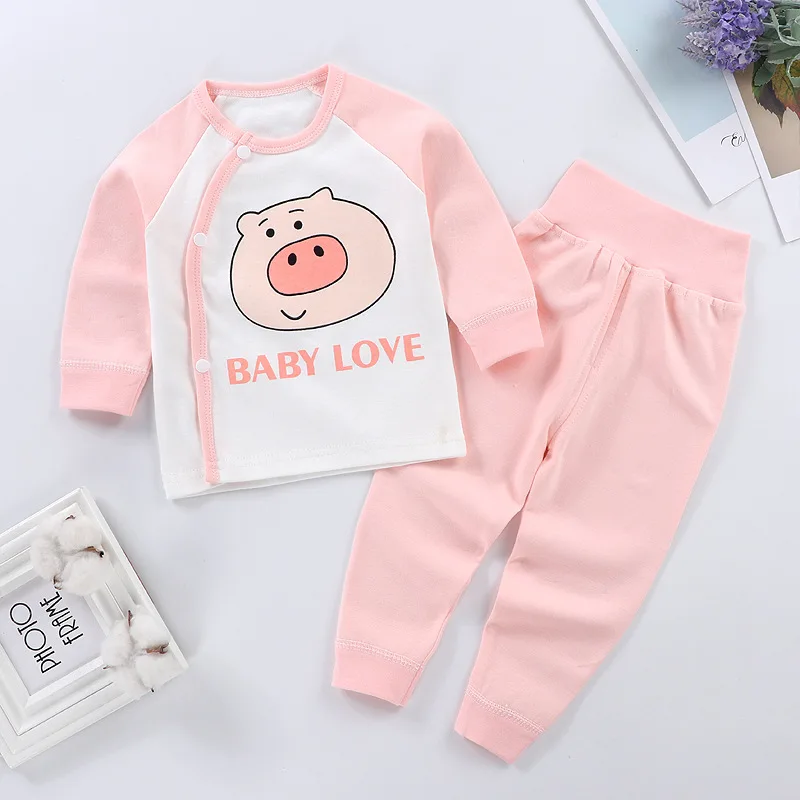 Baby Clothing Set medium Autumn Baby Boys Girls Clothes Sets Cute Toddler Girl Clothing Long Sleeve Tops + High Waist Pants Outfits Cotton Baby Pajamas baby clothing set essentials