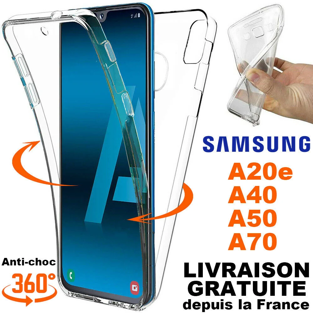 

Housse Etui Coque integrale 360 Pour For Samsung Galaxy A50/A40/A20e/A10/A70/A80