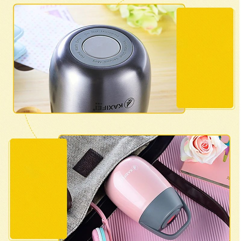 Вакуумная Изолированная банка из нержавеющей стали для еды со складной ложкой