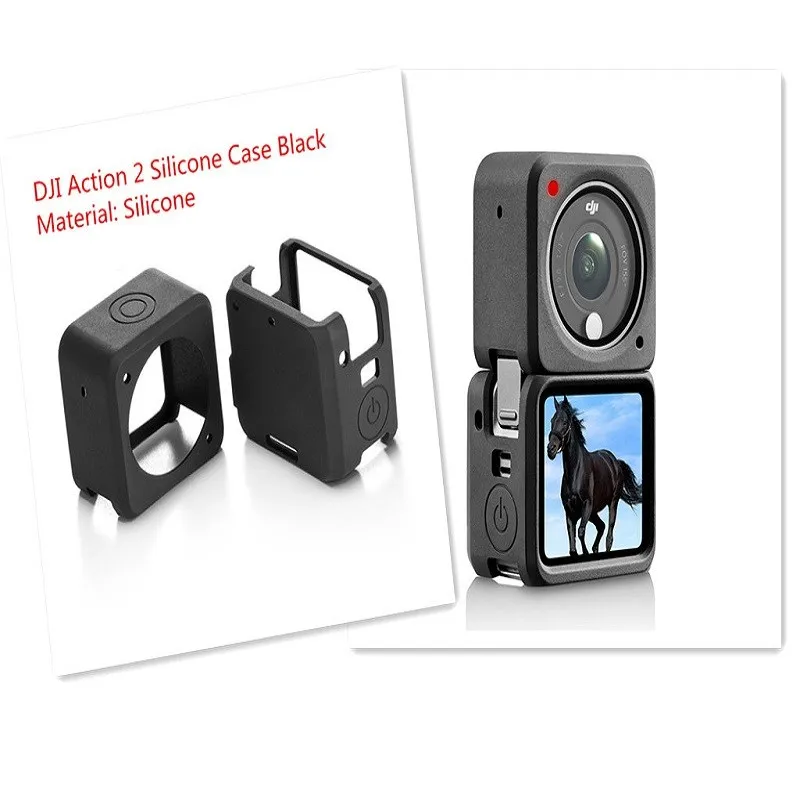 

Силиконовый чехол для спортивной камеры DJI Action2 osmo, пылезащитный противоударный чехол для ACTION2, аксессуары для экшн 2