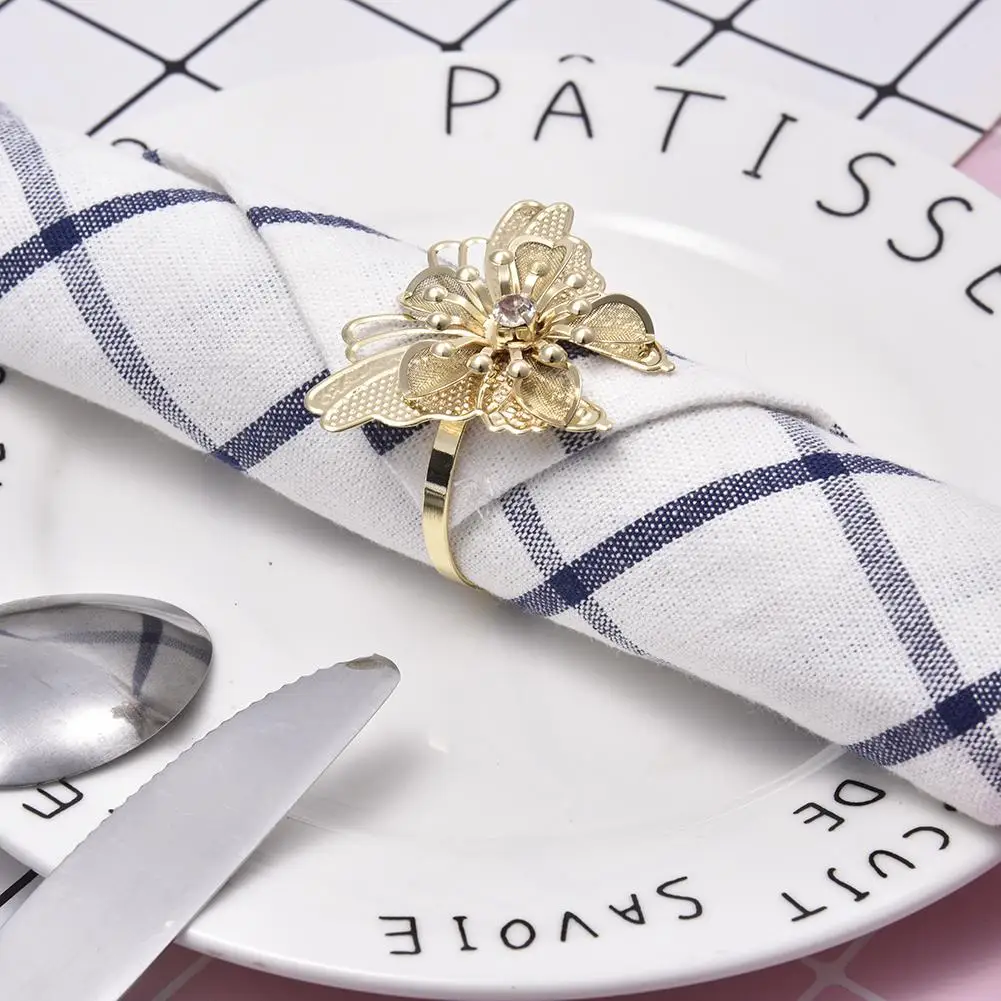 Металлическая для салфеток с пряжкой кольцо многофункциональное подходит