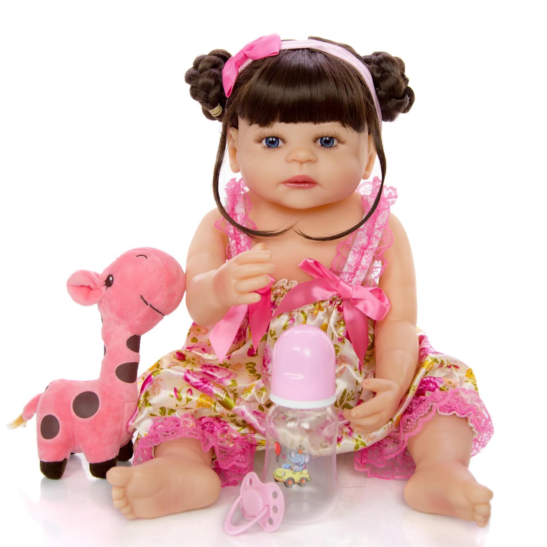 

Bebes Кукла реборн 57 см corpo de силиконовая кукла девочка Reborn Baby кукла Ванна игрушка Реалистичная новорожденная Принцесса Виктория Bonecas Menina