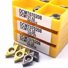 DCMT070208 VP15TF US735 Оригинальное высококачественное лезвие из твердого сплава Цилиндрический Токарный инструмент ЧПУ Токарный Инструмент DCMT070208 UE6020