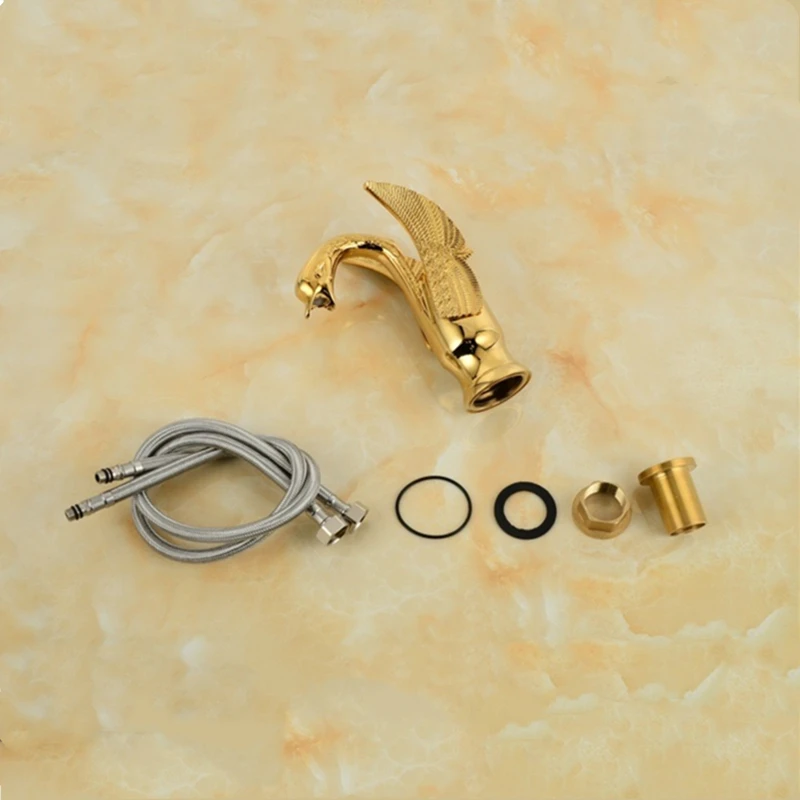 Смесители для раковины латунный античный/золотистый Модный изысканный