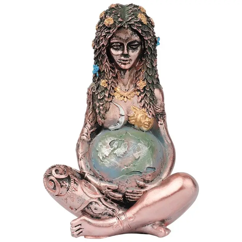 

Mother Earth Three-dimensional Statue Garden Ornament Art Goddess Figurine Goddess Statue for Home Outdoor Resin Decoration
