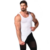men slim body lift shaper body tummy shapers vest underwears corset waist muscle girdle shirts fat burn posture corrector hot