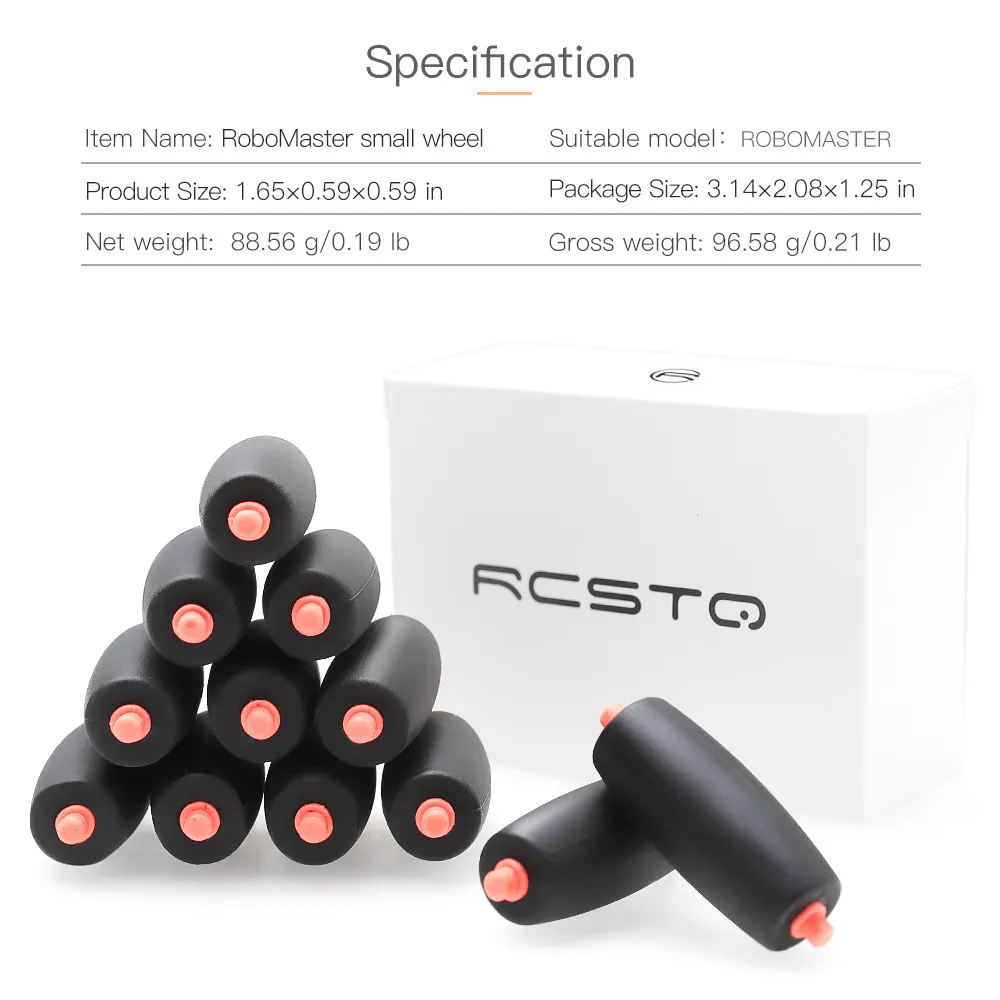 

HIINST 12PC Spare Parts Small Roller For DJI RoboMaster S1 Rubber Tire