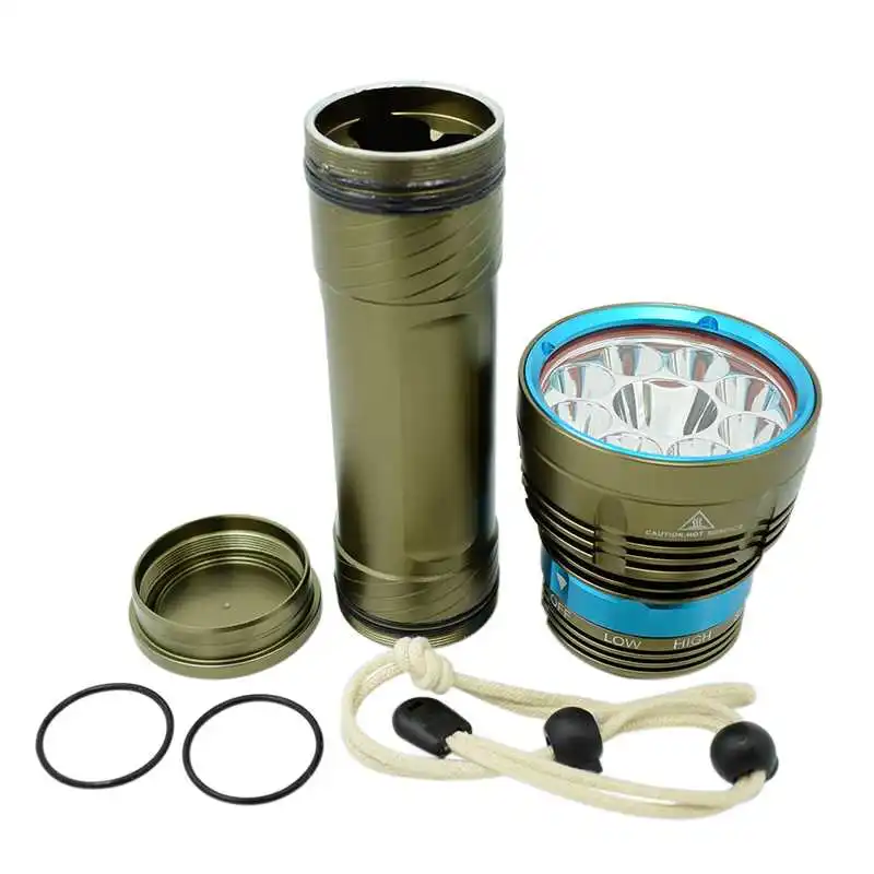 Comprar Linterna LED De Buceo Potente XM-L2, Ultrabrillante, 3 Modos, Resistente Al Agua, Linterna De Buceo, Antorcha De Convoy, Camping, Senderismo, Táctica