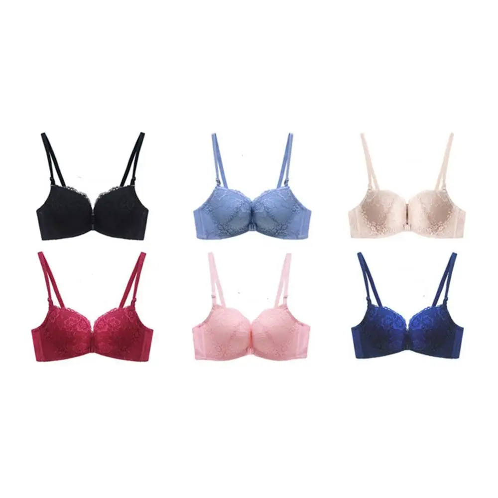 

Irene Tinnie 2021 Spring Summer Sexy Charming Women Gathered Lace Underwear Set Without Steel Ring Lace Woman Bra Set