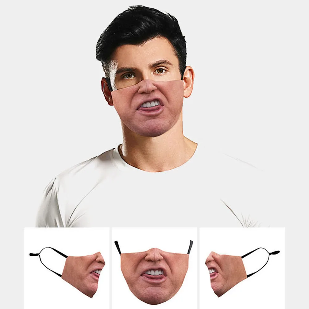 Новая маска для рта для взрослых на косплей и вечеринки Funny Haha.