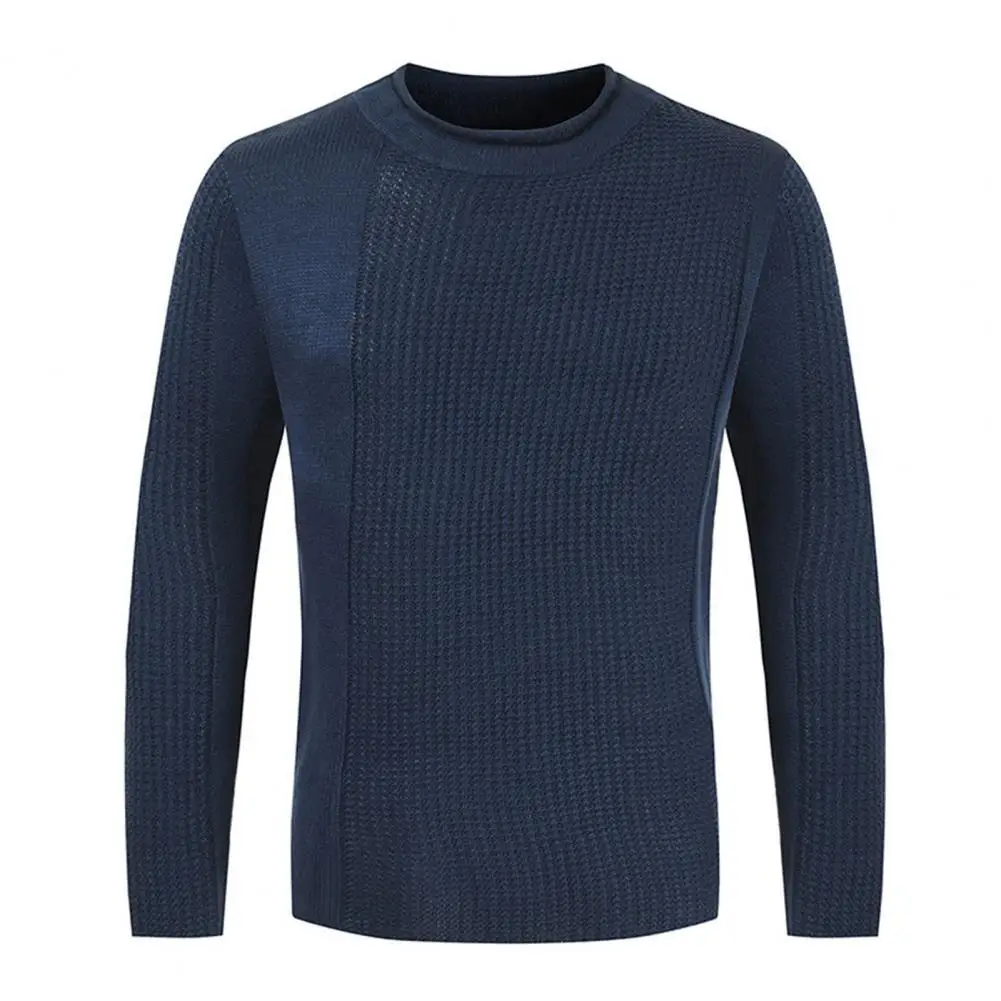 

Knitted Pullover Men's Autumn Winter Sweater Casual Pullovers Sweaters Long Sleeve Men Sweater O-Neck Stretchy Knitted Pullover