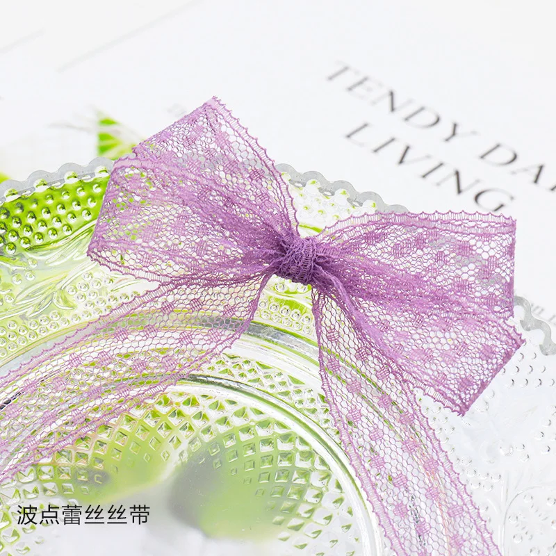 Кружевные ленты в горошек ткань для рукоделия с вышивкой сетчатая кружевная