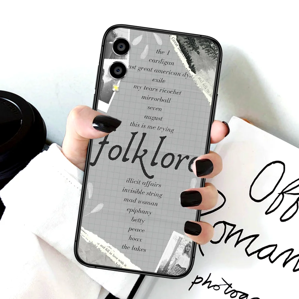 

Taylor Folklore Swifts Singer Phone Case For Huawei Honor 6A 7A 7C 8 8A 8X 9 9X 10 10i 20 Lite Pro Play black Coque Pretty Shell