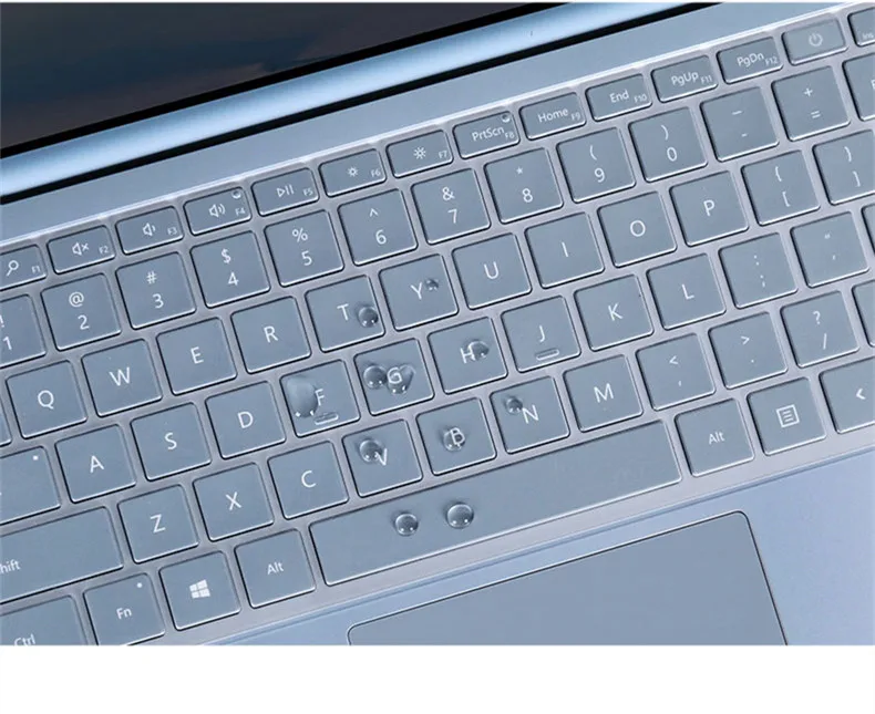 Для Microsoft Surface Laptop Go 12.4 дюйм чехол для клавиатуры TPU Clear Skin Protector ноутбука