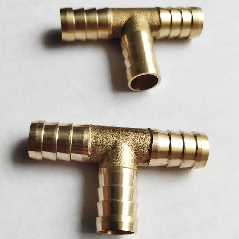 Новинка 2 шт латунный Т-образный 3-ходовой адаптер для шланга Соединительный