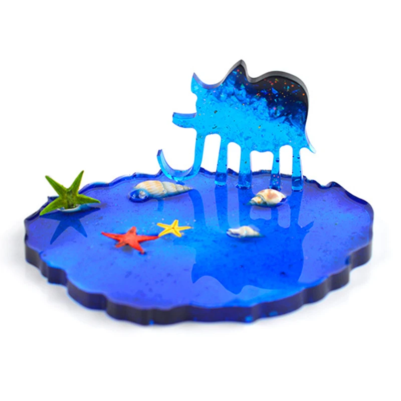 Силиконовая форма для подставки под стаканы из агата|Глиняные формы| |