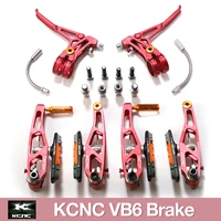 kcnc v6 vb6 fully matchine cnc mtb fold bike v brake levers and calipers bicycle rim brake set with levers lightweight 340g