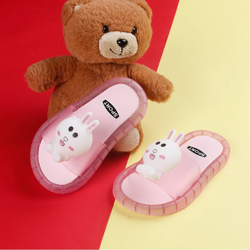 Детские тапочки со светодиодсветильник кой сандалии для ванной детская обувь