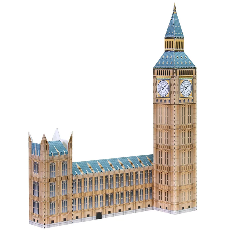 Соединенное Королевство Биг Бен мини 3D Бумага модель дома DIY с бесплатной