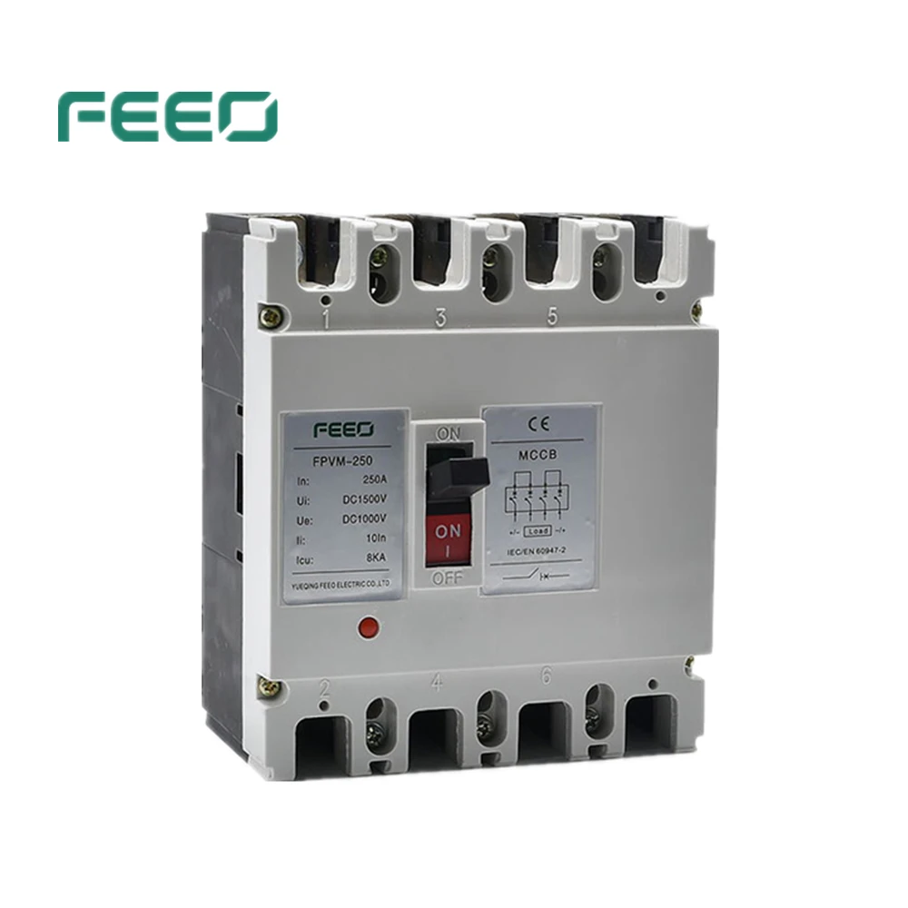 

FEEO 4P FPVM-250 160A 1000V Moulded Case Circuit Breaker Switch DC MCCB