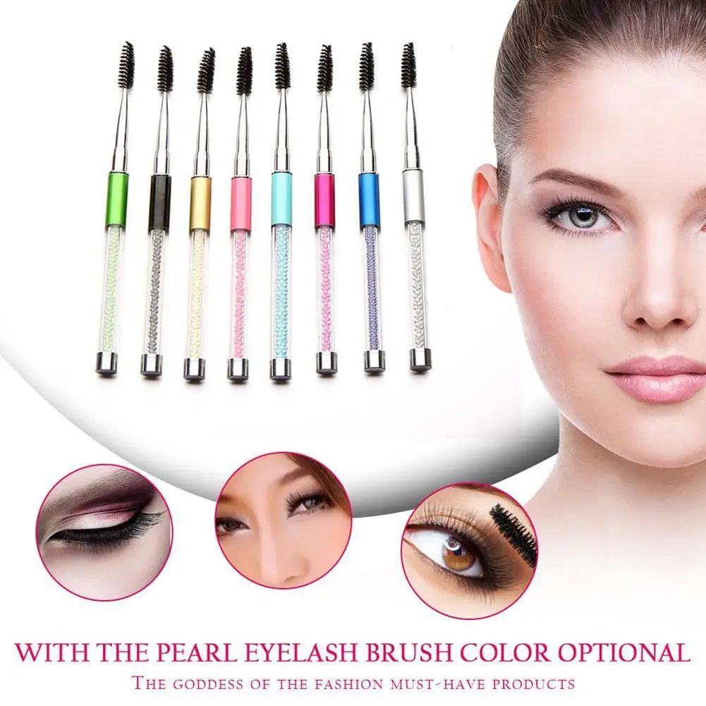 

Crystal Reusable Eyelash Applicator Wands Curler Brush Spoolers Comb Set Wands Spoolies Brushes Eyebrow Mascara N7W3