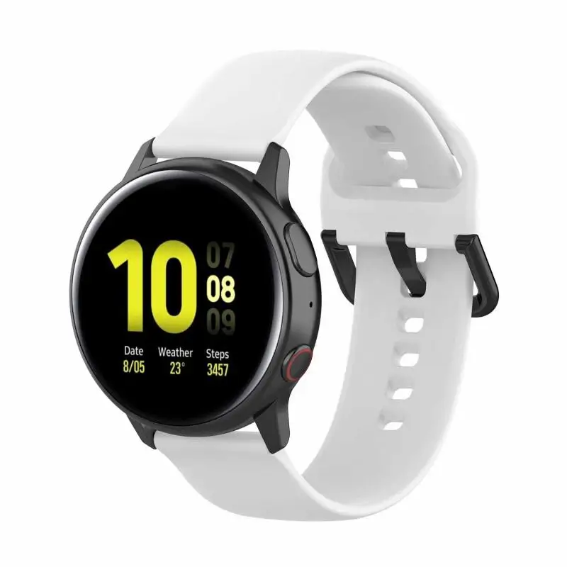Резиновый ремешок для наручных часов Samsung Galaxy Watch Active/active2 мягкий силиконовый