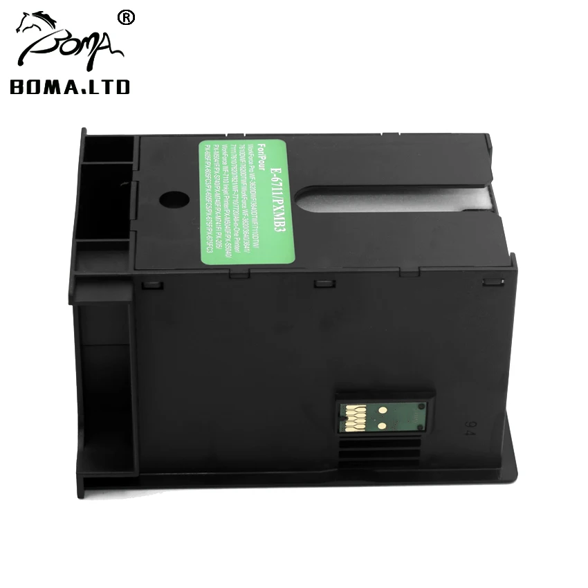 Резервуар для обслуживания чернил T6711 Epson 7715DWF 7710DWF 7720DTWF 7721DTWF 7110DTW 7610DWF 7620DTWF 3620DWF