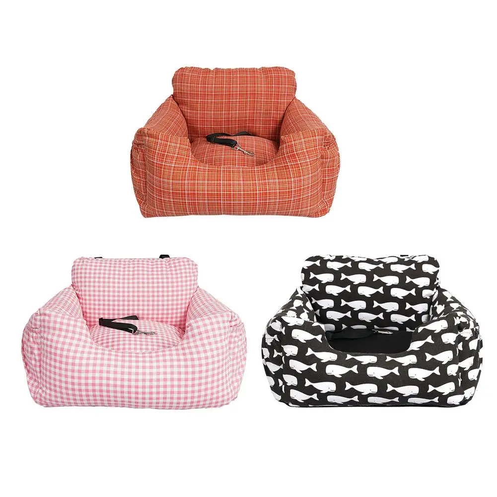 

Автомобильное сиденье для домашних животных, водонепроницаемое мягкое сиденье для щенков, сетчатая дорожная переноска для маленьких кошек...