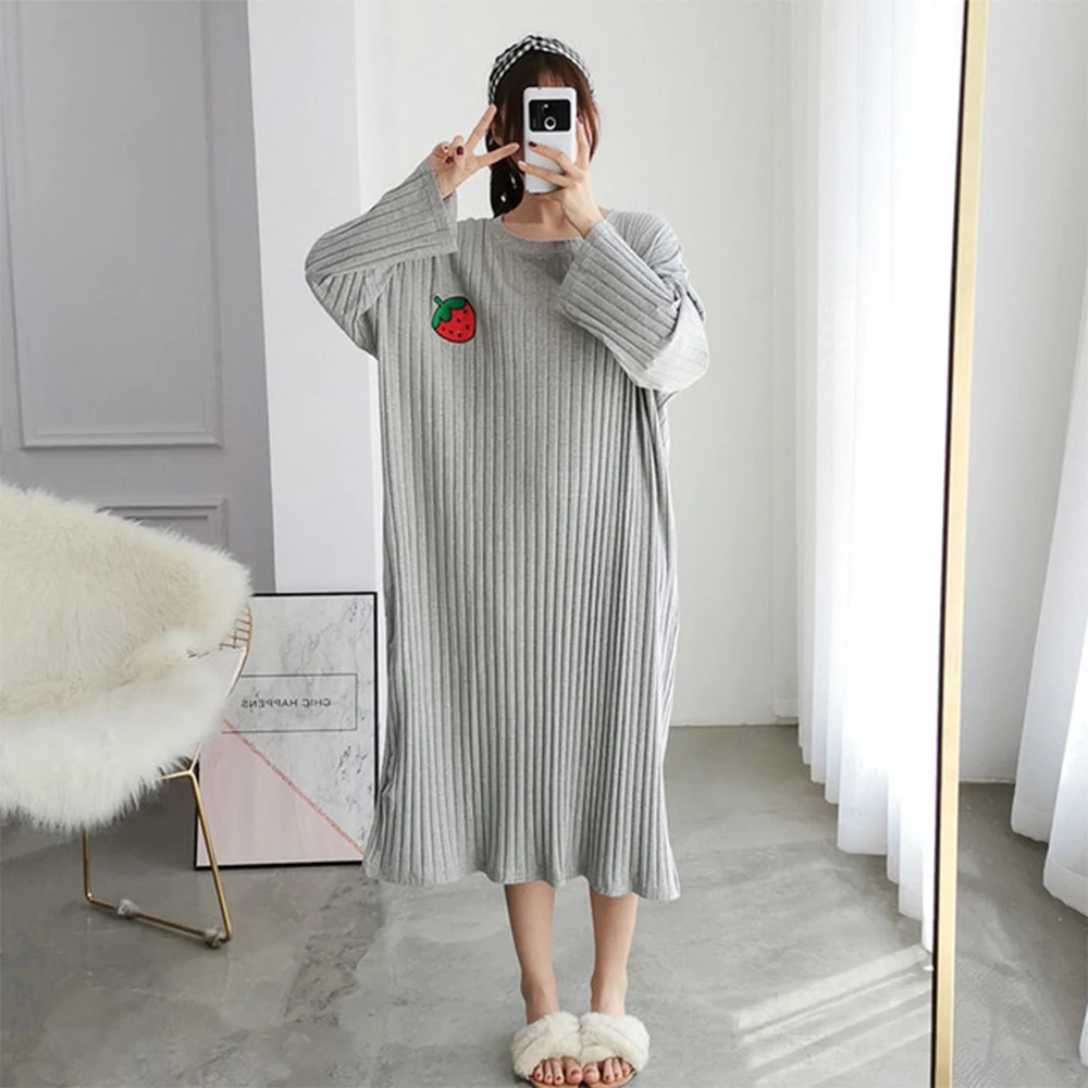 JIAYAN Женская одежда для сна новая рубашка с длинным рукавом малышей мальчиков и