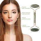 Натуральный массажер гуаша CAMMUO, зеленая тарелка-ролик для лица, Нефритовый камень, массажер гуаша для похудения, лифтинга, расслабления, Прямая поставка