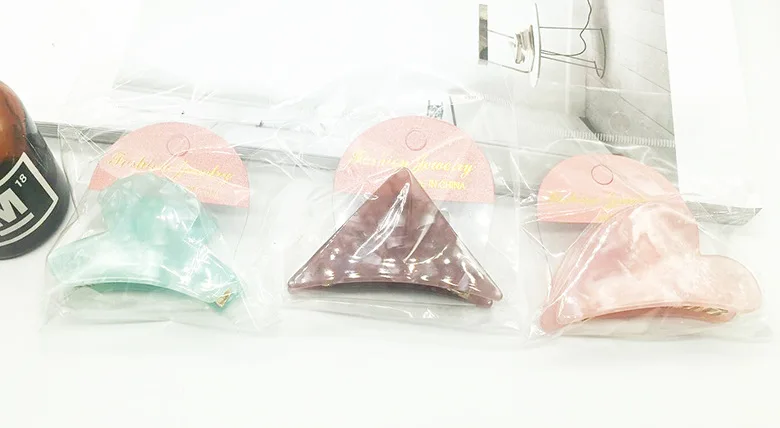 Новые яркие волосы на клешни с уксусной кислотой для волос из акрила Boutique Lady Headwear для элегантных женщин.