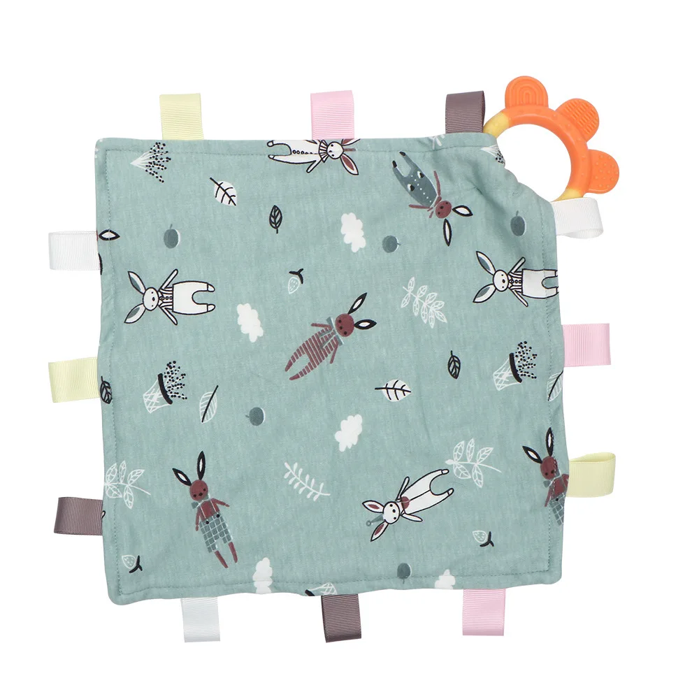

Baby soft Blanket Square Plush Baby Appease Towel Baby Toys Teether Bibs Burp Cloths BTN071