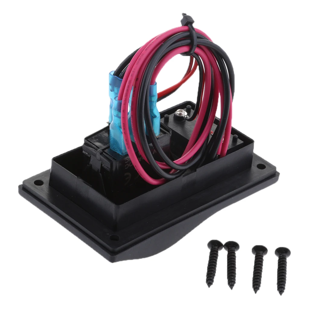 ABS Автомобильная Морская Лодка Яхта Двойная Батарея тестовая панель ВКЛ ВЫКЛ