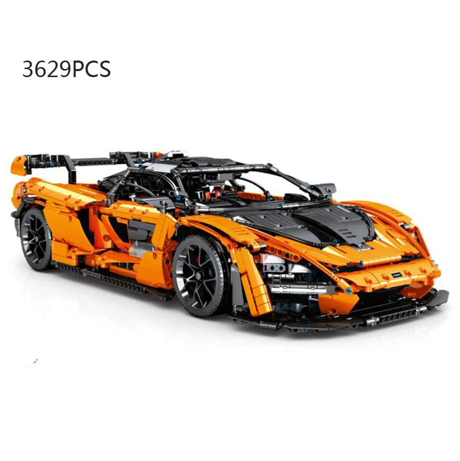 

Технический строительный блок в масштабе 1:8 Mclaren Senna, суперспортивная модель автомобиля, радиоприемник 2,4 ГГц, Радиоуправляемый автомобиль, коллекция кирпичей игрушек